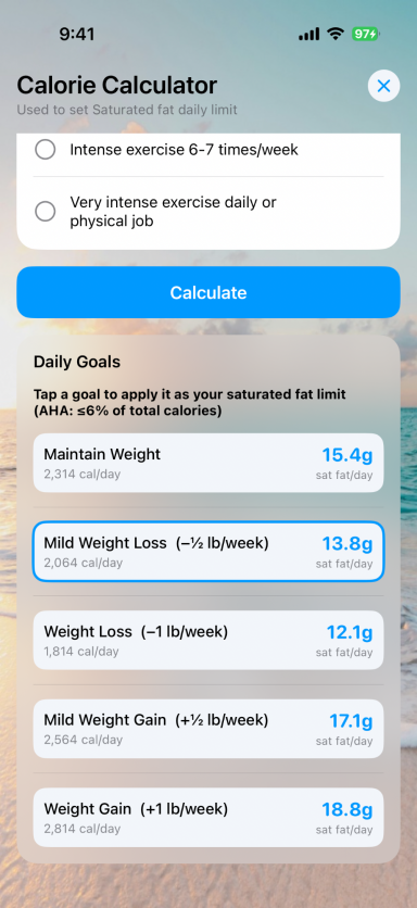 Calculate your Goal