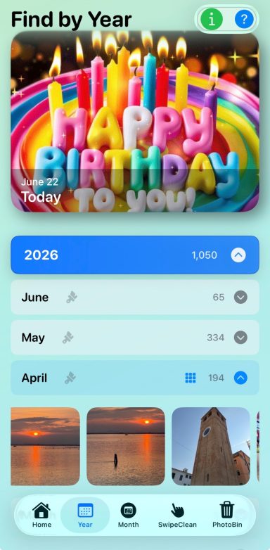 Find by year and month